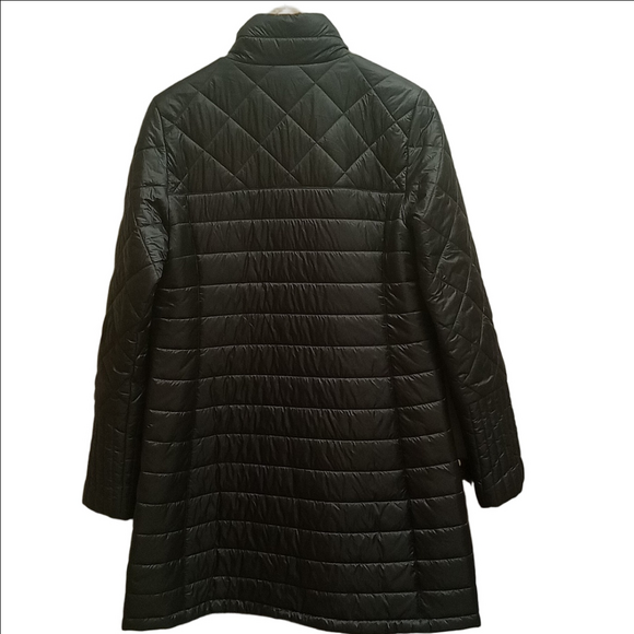 ❄️PATAGONIA "RADALIE" DARK GRAY LONG QUILTED PUFFER WOMEN'S PARKA COAT - Picture 9 of 13
